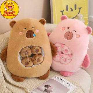 Gấu Bông Gia Đình Capybara - Chuột Bông Capybara Cao Cấp Gấu Bông City