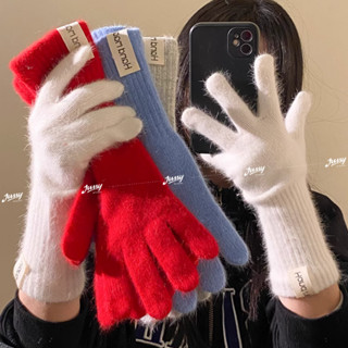  Găng Tay Len Cổ Dài Nữ JG16 Jussy Official Tag Love You Bao Tay Cổ Cao Giữ Ấm Chống Gió Rét Lùa Chất Len Dày Dặn 