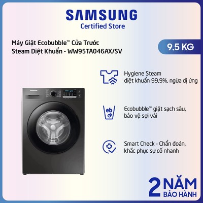 [Shopee - Lắp đặt 0Đ HN HCM] Máy giặt Samsung 9.5Kg WW95TA046AX - Shopee chỉ lắp  HN&HCM