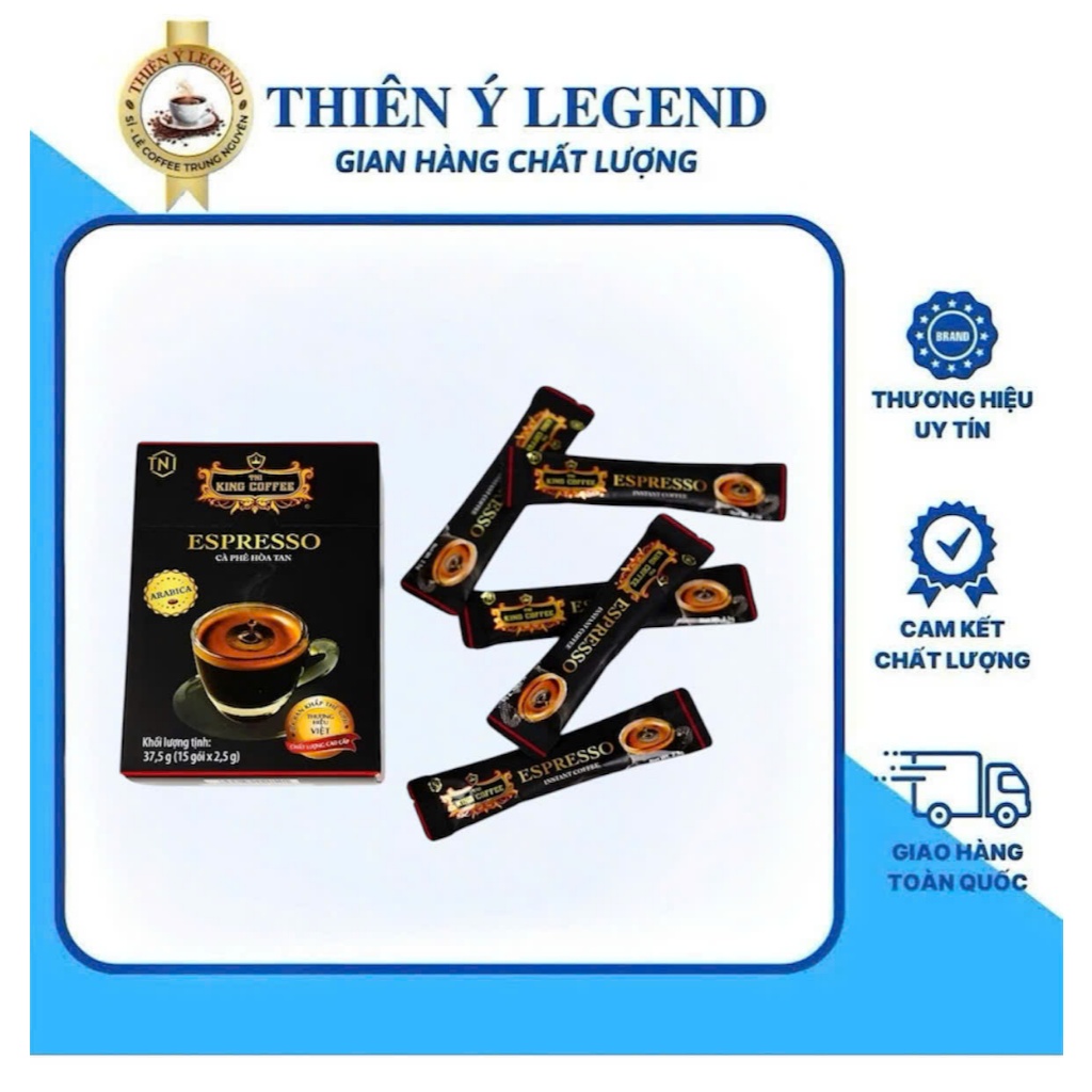 Cà phê hòa tan Đen ESPRESSO 37.5g King Coffee