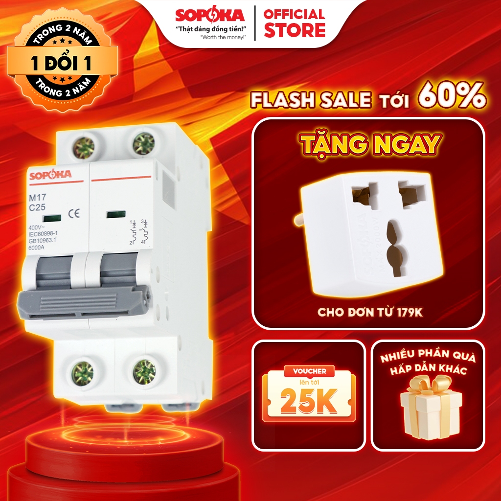 Aptomat 2 pha SOPOKA M17-2P32,40A