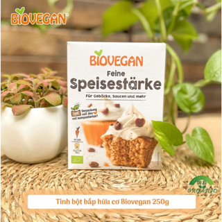 Tinh bột bắp hữu cơ Biovegan 250g nguyên liệu làm bánh, nấu súp, ăn dặm cho bé