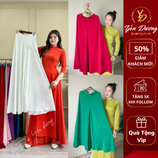 Quần váy mặc Áo Dài chất lụa Mỹ loại 1 mềm mịn Mặc tôn dáng  ống rộng 80 - 90 cm A37 