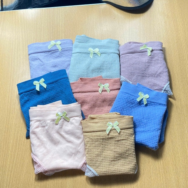 Quần lót dệt kim, mềm mịn, co giãn, quần lót nữ