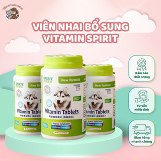 Viên nhai bổ sung vitamin SPIRIT cho chó – Hộp nguyên 160g | Tăng sức đề kháng, hỗ trợ tiêu hóa