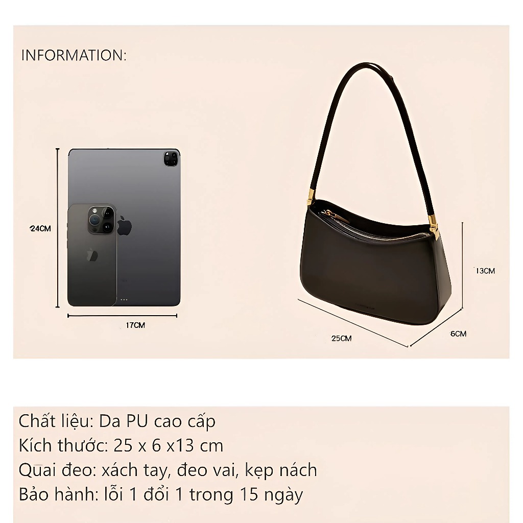 [HÀNG CHUẨN QC] Túi xách kẹp nách nữ đeo vai cầm tay sang chảnh trẻ trung đi tiệc cao cấp Full box GIZEN TX47 | BigBuy360 - bigbuy360.vn