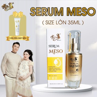  Tinh Chất SERUM MESO Size Lớn 35ml Tặng sữa rửa mặt mini Chăm Sóc Da Hiệu Quả Căng Bóng Mịn Màng 