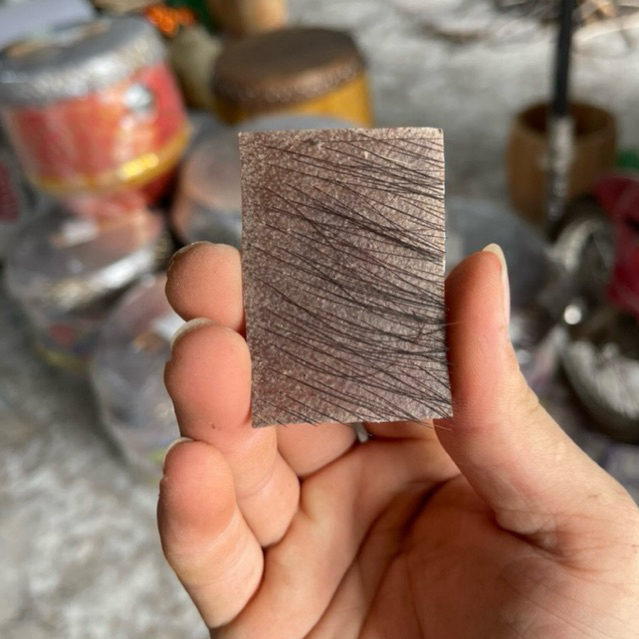 Da trâu thật phong thuỷ để ví đã bào mỏng phơi khô