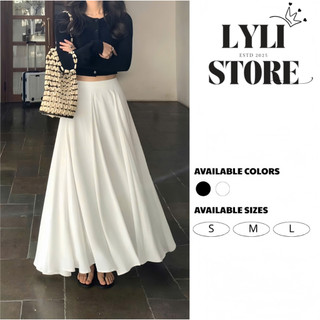 Chân váy nữ dáng dài thiết kế basic LyliStore, váy nữ chất liệu gió mềm dày dặn đứng form, dễ mix đồ