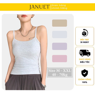 Áo Hai Dây Nữ Cotton Mềm Mại Thấm Hút Mồ Hôi ( CÓ BIG SIZE ) JANUET JB07