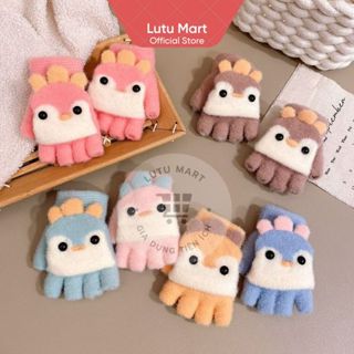  Găng Tay Cho Bé Găng Tay Trẻ Em Lông Cừu Mùa Đông Phong Cách Hàn Quốc - Lutu Mart 