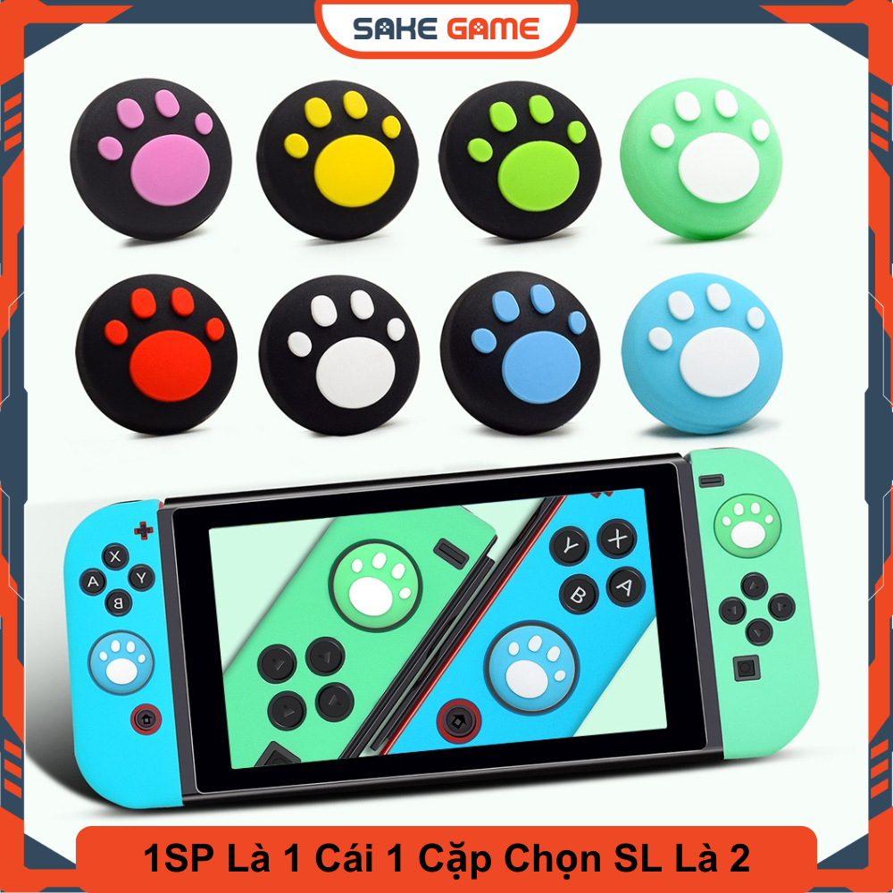 Núm Bọc Analog Nintendo Switch Chân Mèo Núm Bọc Analog Switch Chân Mèo Bọc Joycon Switch Chân Mèo Mẫ