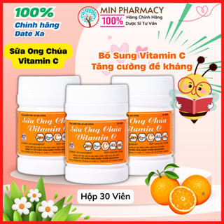  Kẹo Ngậm Sữa Ong Chúa Vitamin C Mekophar Tăng Đề Kháng Phục Hồi Sức Khỏe  Lọ 30 Viên  