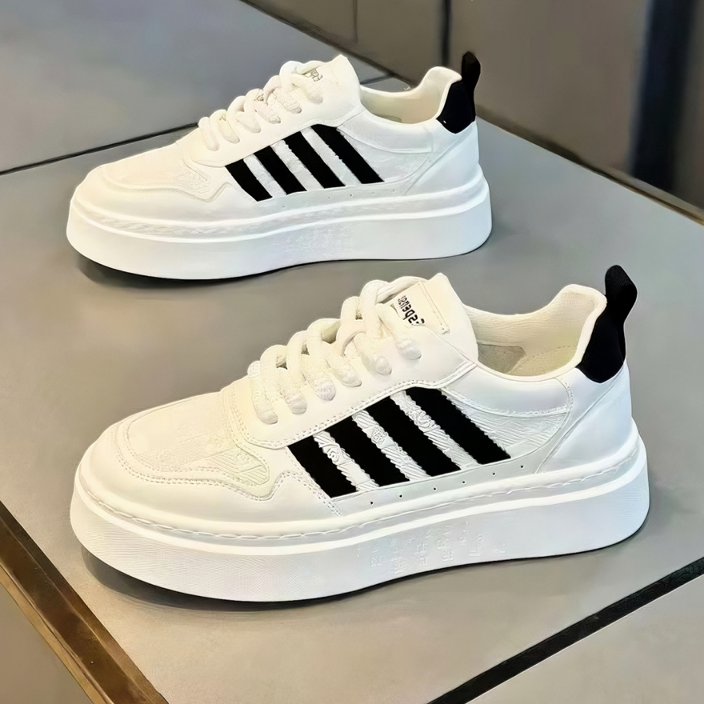 Giày Nam Sneaker 4 Vạch Đế Cao Hot Trend PH825S Thời trang, phong cách, sành điệu