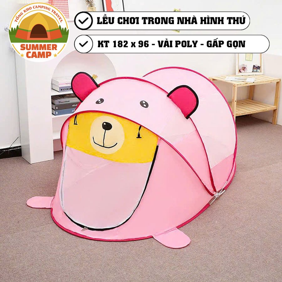 Lều trẻ em, lều cho trẻ con,lều cho bé, lều chơi trong nhà cho bé hình con gấu (mã LT22.2)