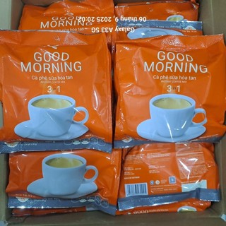  Combo 2 Bịch Cà Phê Sữa 3in1 Good Morning Trần Quang  480g Date 2 2027 