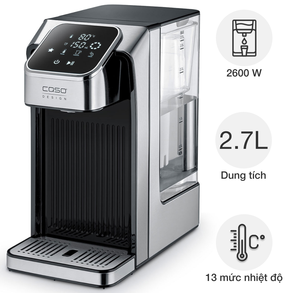 Bình Thủy Điện CASO HW770 / HW630, Dung Tích 2,7L, Nhập Đức, BH 12 Tháng , Hàng Chính Hãng, nhadep_9