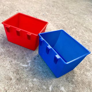  Combo 5 Máng ăn cho gà chim thú cưng bằng nhựa - Máng vuông 