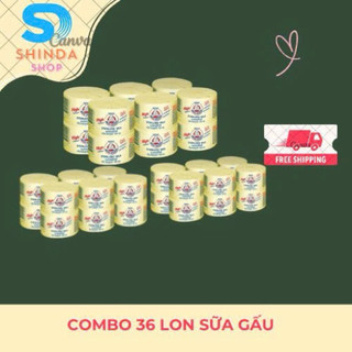 Combo 36 Lon Sữa Gấu Nestle Thái Lan 140ml