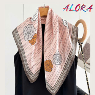  Khăn Lụa Vuông 70x70cm Quàng Cổ Choàng Cổ Bandana Turban Nhiều Họa Tiết - LARANA 