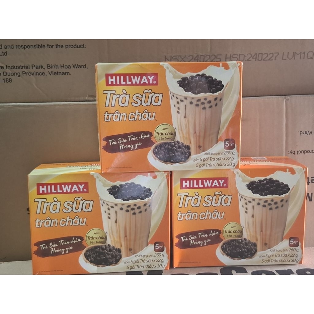 3 hộp trà sữa HillWay