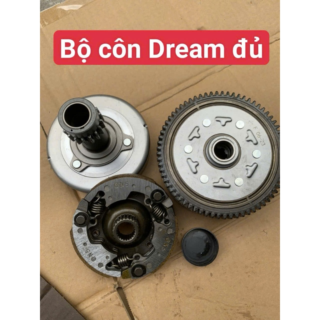 Bộ nồi côn đủ Wave A, RS, RSX, Dream, Wave 100 - Bộ côn trước sau xe máy Honda