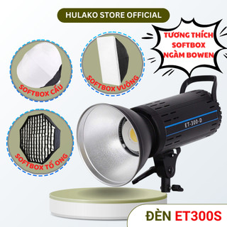 Đèn Livestream Cao Cấp ET300S HULAKO 300W -Đèn Studio Quay Video Chụp Hình 3 Chế Độ Sáng Chân 2m8