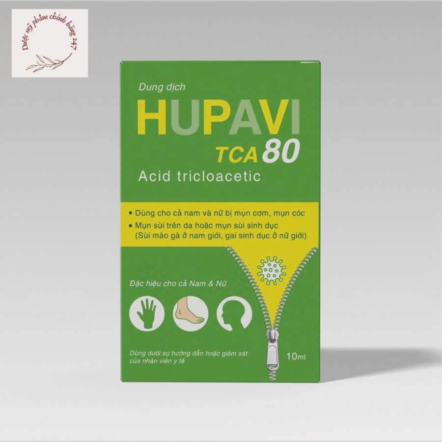 [Che tên] HUPAVIR TCA 80 10ml - Chấm rụng SMG, gai SD cho nam và nữ