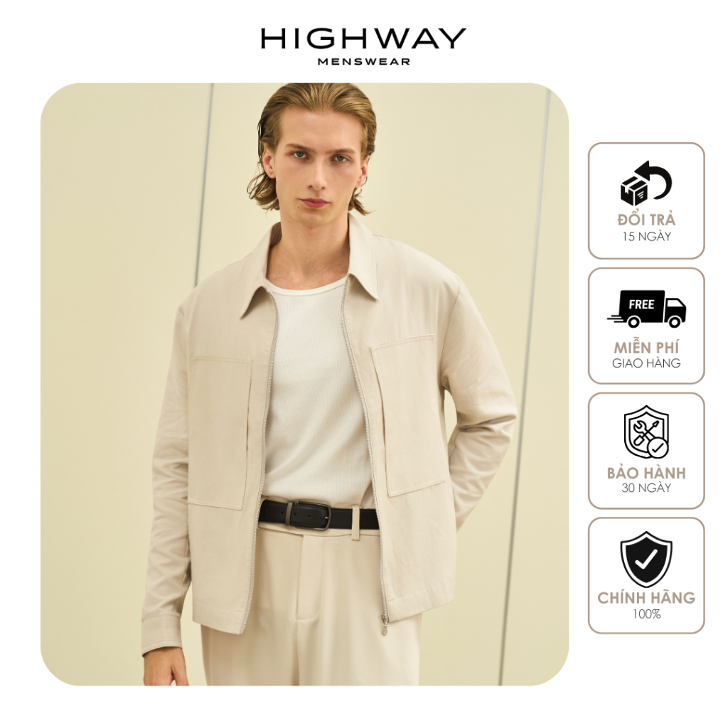 Áo sơ mi khoác chất liệu sợi tổng hợp phom dáng rộng Highway (Menswear) Dagmer | BigBuy360 - bigbuy360.vn