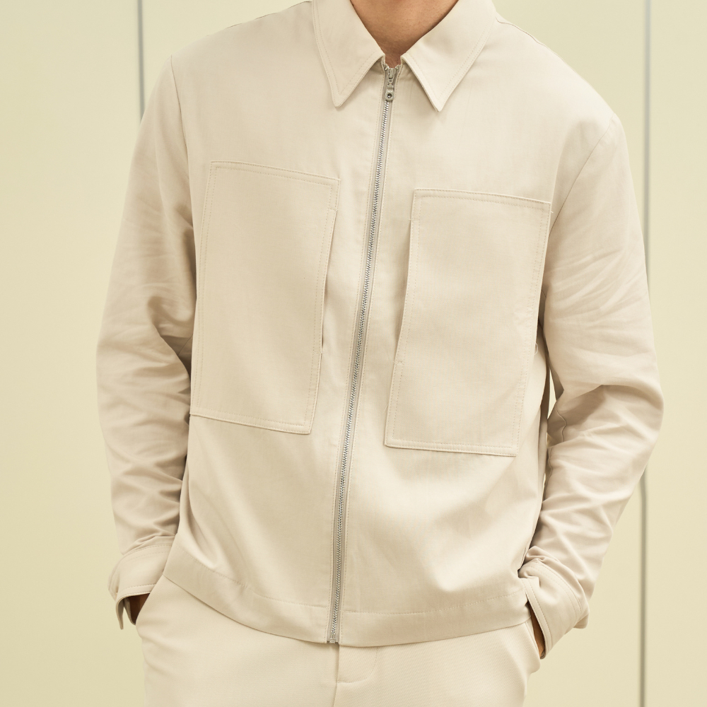 Áo sơ mi khoác chất liệu sợi tổng hợp phom dáng rộng Highway (Menswear) Dagmer | BigBuy360 - bigbuy360.vn