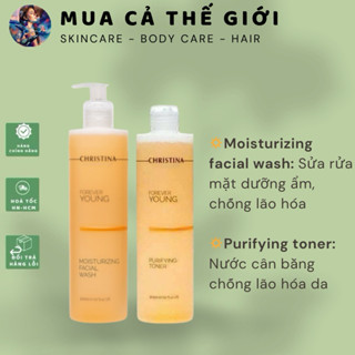 Sữa Rửa Mặt Christina | Toner Christina Forever Young Moisturizing Facial Wash