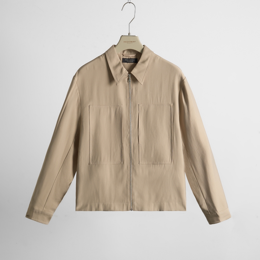 Áo sơ mi khoác chất liệu sợi tổng hợp phom dáng rộng Highway (Menswear) Dagmer | BigBuy360 - bigbuy360.vn