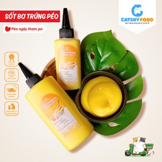 Bơ Trứng Béo CATSKY FOOD Không Mặn Không Bột Không Tách Dầu ăn kèm bánh tráng phơi sương đồ ăn vặt