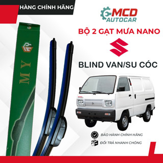 BỘ 2 Gạt mưa NANO mềm lưỡi silicon cho Suzuki Blind Van/Su Cóc – Bền êm, chống ồn, quét sạch không vệt, lắp đặt dễ dàng