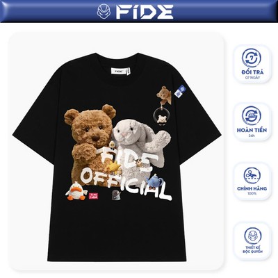 Áo thun FIDE Bunny unisex form rộng nam nữ local brand cổ tròn oversize- AT214