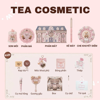 [SẴN HOẢ TỐC] SET MỸ PHẨM TRANG ĐIỂM 14 MÓN BÁNH GẤU BST SWEETIE BEAR FLOWER KNOWS