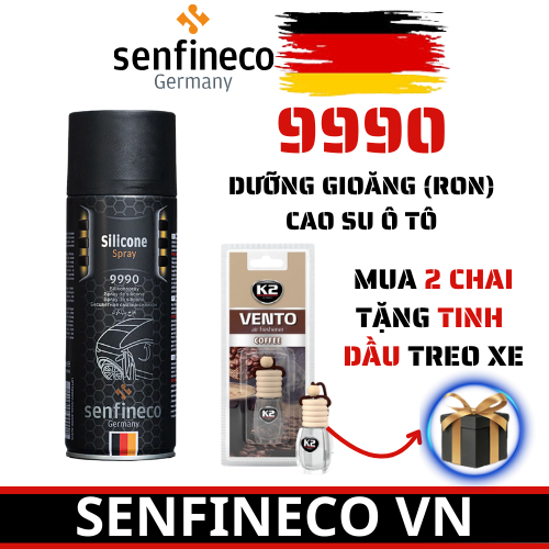 Chai xịt bảo dưỡng gioăng cao su cửa ô tô Senfineco 9990 - K2 Sil Silicon Spray