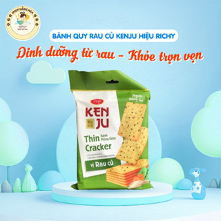  Bánh Quy Rau Củ Richy Kenju 192g 16 gói và Hộp Giấy Kenju Tôm 360g -Giòn Ngon Bổ Sung Vitamin Chất Xơ Ăn Vặt Lành Mạnh 