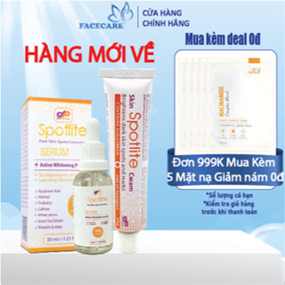 Combo 2, Combo 3 Kem Mờ Nám Giảm Tàn Nhang Làm Trắng Đều Màu Da Spotlite Brightens Dark Skin Spots And Marks
