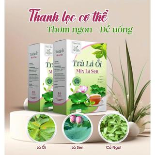  Trà Lá Ổi mix Lá Sen  Combo 2 Tặng 1  = 3 Hộp 135 Túi Lọc - trà búp ổi cỏ ngọt lá nếp Tea Nước Trà Chè Tea 