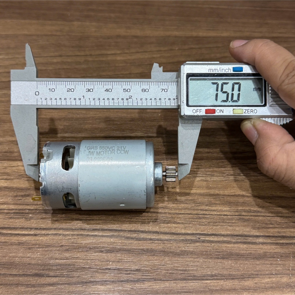 Motor 550 motor 21V / 12 răng cưa lắp cho máy khoan