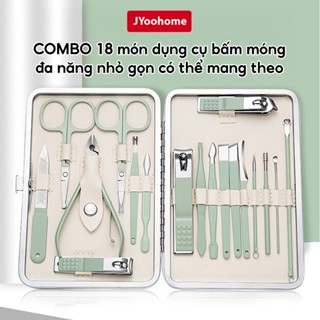 COMBO 18 Món Dụng Cụ Làm Móng Đa Năng JYoohome Kềm Cắt Bấm Móng Tay Chân Làm Nail Thép Tiện Lợi