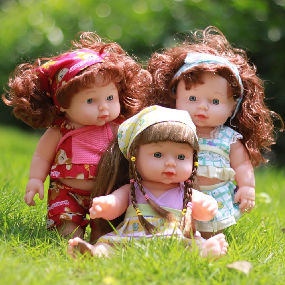 Búp Bê Em Bé Silicon mắt 3D  - Cao 30cm