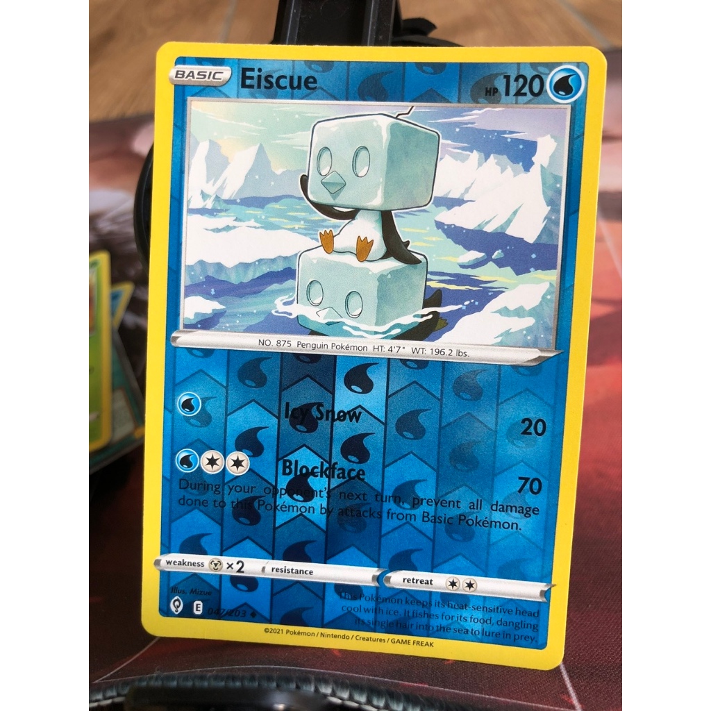 Thẻ bài Pokemon - Eiscue - tiếng Anh - chính hãng Nintendo
