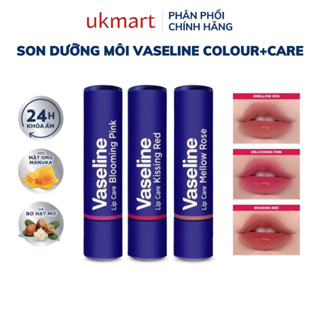 Son dưỡng môi Vaseline Colour+Care Kissing Red Mellow Rose Blooming Pink 3g