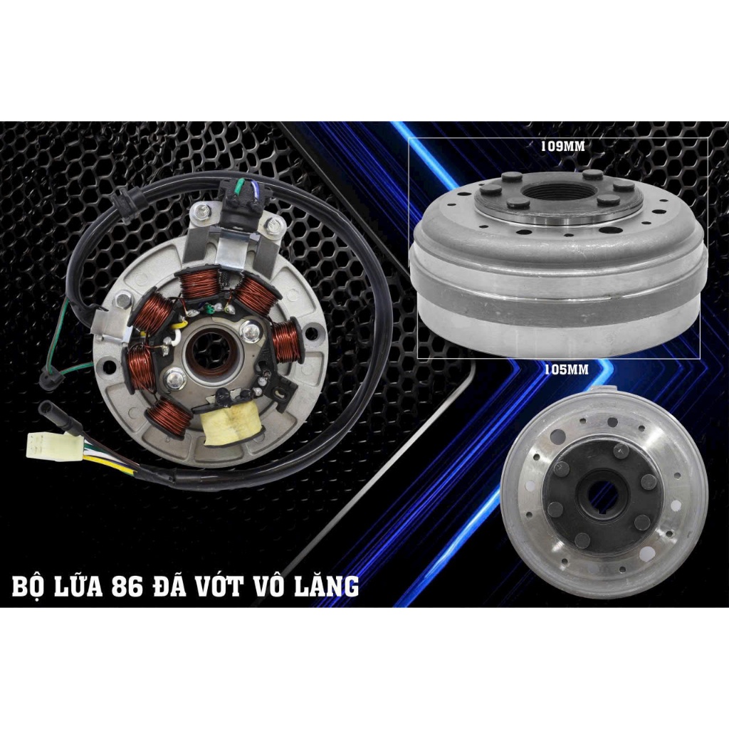 Bộ lửa 86 VỚT QUA LĂNG cho ae 67 wave dream cup chaly ̣̣ ( hệ máy 4 lỗ )