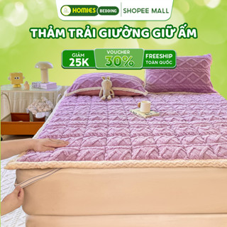 Thảm Trải Giường Lông Cừu HOMIES Bedding & Décor 10 Màu Xu Hướng 2024, Thảm Nỉ Nhung Đa Năng 3 Lớp - Đủ Kích Thước