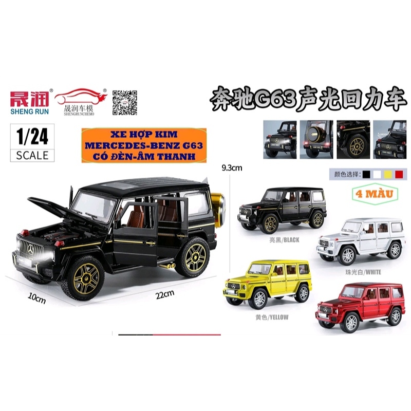 Hộp mô hình xe Merce- benz G63, SR-2401