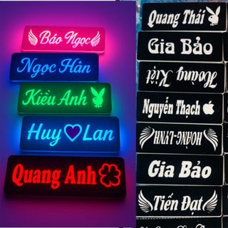 Bảng tên Led theo yêu cầu gắn dè sau các loại xe máy xe điện 
