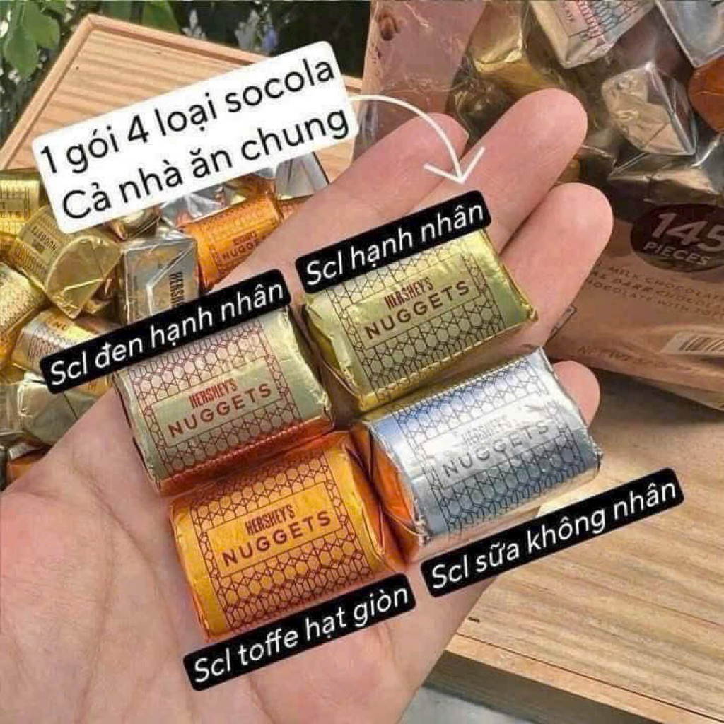Tách lẻ Socola Hershey's Nuggets 145 viên